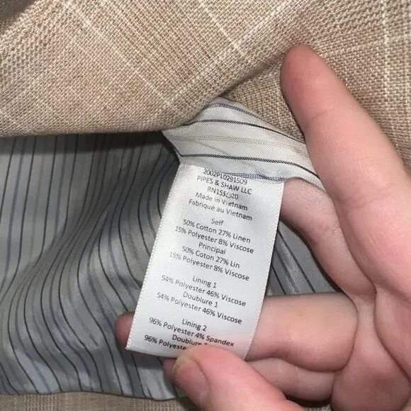 Veronica Beard Diego Dickey Jacket/Blazer Muted Plaid Tan/Cream Size US 0 - Picture 8 of 10